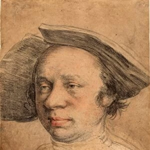 Swiss 16th Century after Hans Holbein the Younger, Portrait of a Man in a Broad-Brimmed Hat