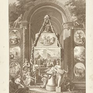Temple of manners depicting the duties to God, Joannes Bemme, 1800 - 1841