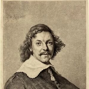 Thomas de Keyser, Dutch (1596-1597-1667), Portrait of a Man, 1657, black chalk on vellum