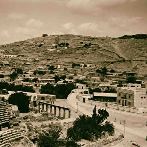 Trans-Jordan Amman modern town ruins ancient Philadelphia