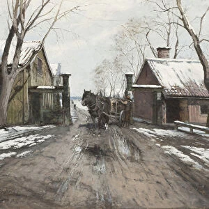 Victor Forssell City Toll Gate painting landscape art