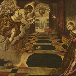 Workshop Tintoretto Annunciation Oil canvas