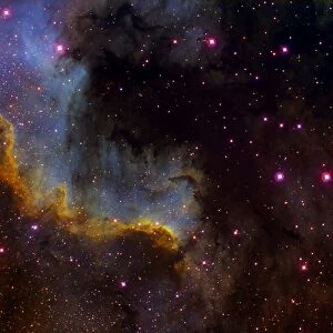Close-up view of North America nebula