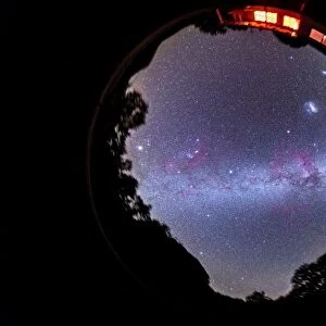 A fish-eye 360 degree image of the entire southern sky