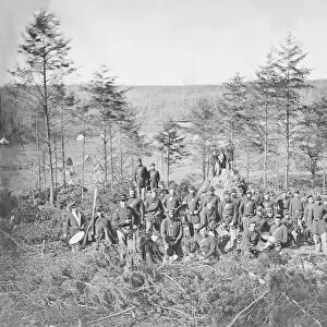 Group photo of the 170th New York Infantry during the American Civil War
