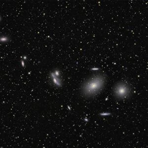 Markarians Chain galaxies that form part of the Virgo Cluster