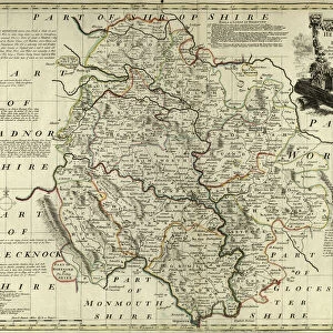 County Map of Herefordshire, c. 1777
