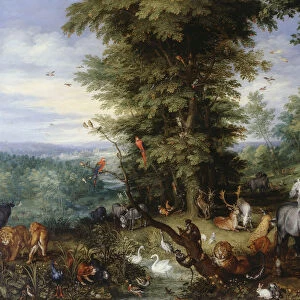 Adam and Eve in the Garden of Eden, 1615