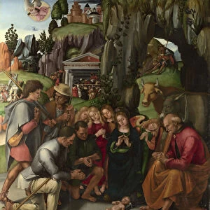 The Adoration of the Shepherds, c. 1496. Artist: Signorelli, Luca (ca 1441-1523)