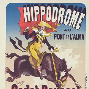 Affiche pour l'Hippodrome, "Cadet Roussel". c1898. Creator: Jules Cheret. Affiche pour l'Hippodrome, "Cadet Roussel". c1898. Creator: Jules Cheret