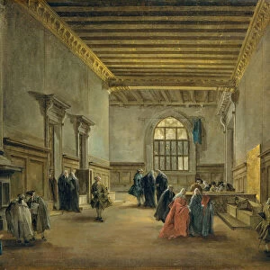 The Antechamber of the Sala del Maggior Consiglio, ca. 1765-68. Creator: Francesco Guardi