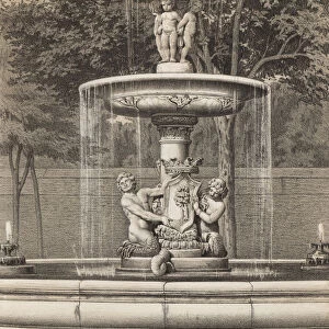 Artichoke Fountain, located in the Retiro Gardens, Madrid, designed in 1776 by ??King