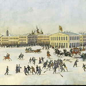 The Assassination of Alexander II on 13 March 1881, 1881-1882. Artist: Russian master