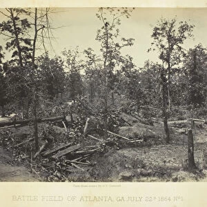 Battle Field of Atlanta, GA No. 1, July 22, 1864. Creator: George N. Barnard