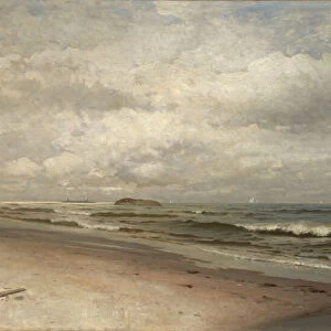 Beach of Bass Rocks, Gloucester, Massachusetts, 1881. Creator: F. K. M. Rehn