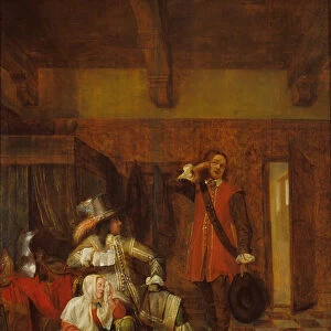 The bearer of bad news. Artist: Hooch, Pieter, de (1629-1684)