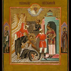 The Beheading of Saint John the Baptist, 19th century. Artist: Russian icon