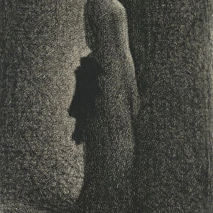 The Black Bow, c. 1882. Artist: Seurat, George Pierre (1859-1891)