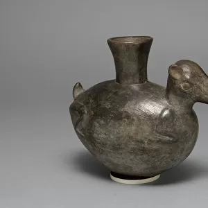 Blackware Jar in the Form of an Animal, Possibly a Llama, A. D. 1200 / 1450