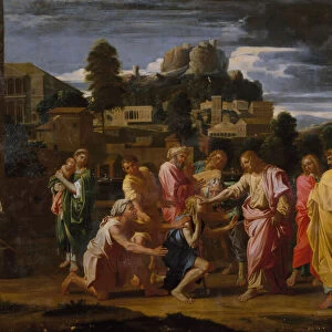 The Blind Men of Jericho 1650-1700. Creator: Nicolas Poussin