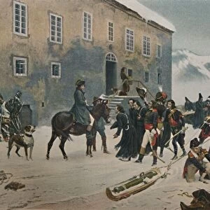 Bonaparte Received By The Monks of Mount St. Bernard. Passage of the Alps, May 1800, (1896)