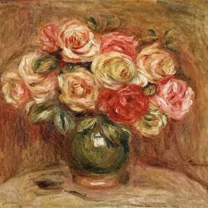 Bouquet of Roses in a Green Vase, 1915