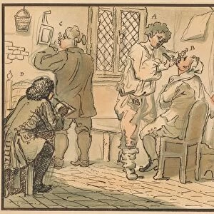 Breakfast scene from The Five Days Peregrination, 1732. Artist: William Hogarth