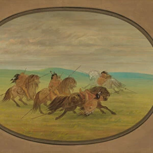 Camanchee Horsemanship, 1861 / 1869. Creator: George Catlin