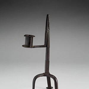 Candlestick and Rushlight Holder, 1750 / 1850. Creator: Unknown