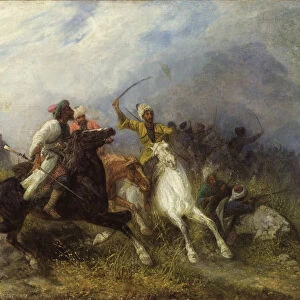 Caucasian Battle. Artist: Brandt, Jozef (1841-1915)