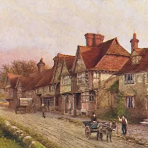 Chiddingstone from the Corner of the Churchyard, 1907. Artist: William Biscombe Gardner