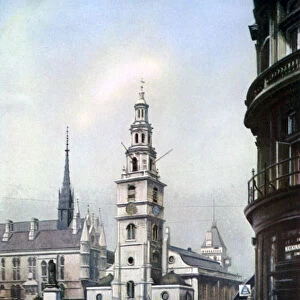 Church of St Clement Danes, London, c1930s. Artist: Spencer Arnold