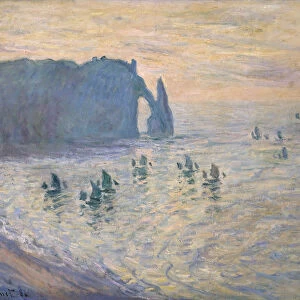 Cliffs at Etretat, 1885-1886. Artist: Claude Monet