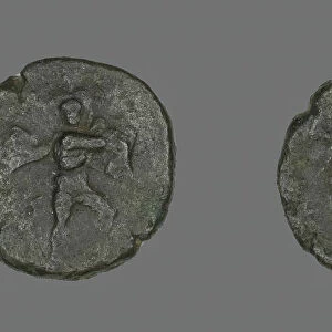 Coin Depicting the Catanian Brothers, 3rd-2nd century BCE. Creator: Unknown