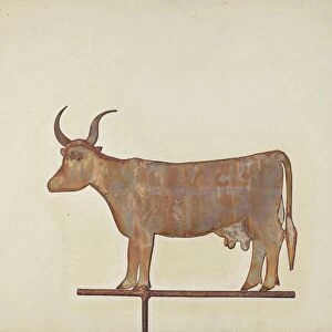 Cow Weather Vane, c. 1938. Creator: Wynna Wright
