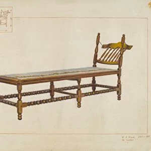 Daybed, c. 1938. Creator: Vincent P. Rosel