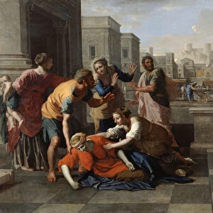 The Death of Sapphira, 1652. Artist: Nicolas Poussin