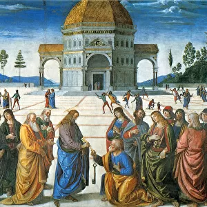 Delivery of the Keys to Saint Peter, 1481. Artist: Perugino (ca. 1450-1523)