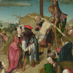 The Deposition (Triptych: Scenes from the Passion of Christ, right panel), c. 1510. Artist: Master of Delft (active Early 16th cen. )