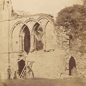 Easby Abbey. The Refectory, 1850s. Creator: Joseph Cundall