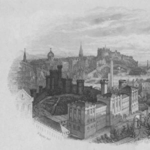 Edinburgh (From the Calton Hill), early-mid 19th century. Creator: William Home Lizars