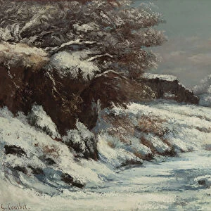 Effet de neige, 1867-1868. Creator: Courbet, Gustave (1819-1877)