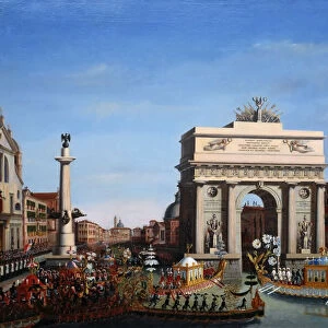 The Entry of Napoleon into Venice on the 29th of November 1807. Artist: Borsato, Giuseppe (1771-1849)