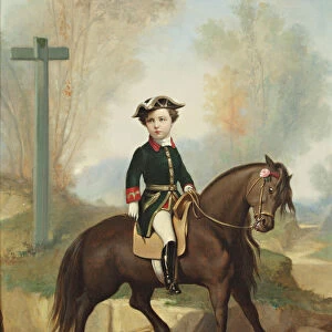 Equestrian portrait of Louis-Napoleon Bonaparte (1856-1879), Prince Imperial, 1861