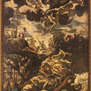 The Erection of the Brazen Serpent, 1576. Creator: Tintoretto, Jacopo (1518-1594)