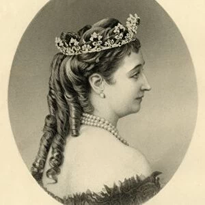 Eugenie, Empress Regent of France, c1872. Creator: Francis Holl
