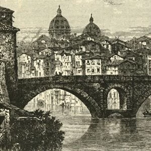 The Fabrician Bridge, Rome, 1890. Creator: Unknown