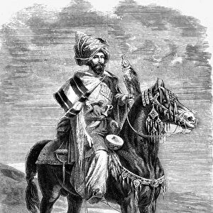 Falconer, North Persia; A Ramble in Persia, 1875. Creator: Armin Vambery
