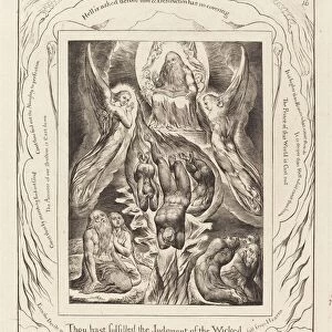 The Fall of Satan, 1825. Creator: William Blake