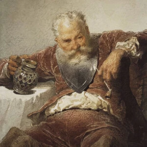 Falstaff with a Tankard of Wine and a Pipe, 1873